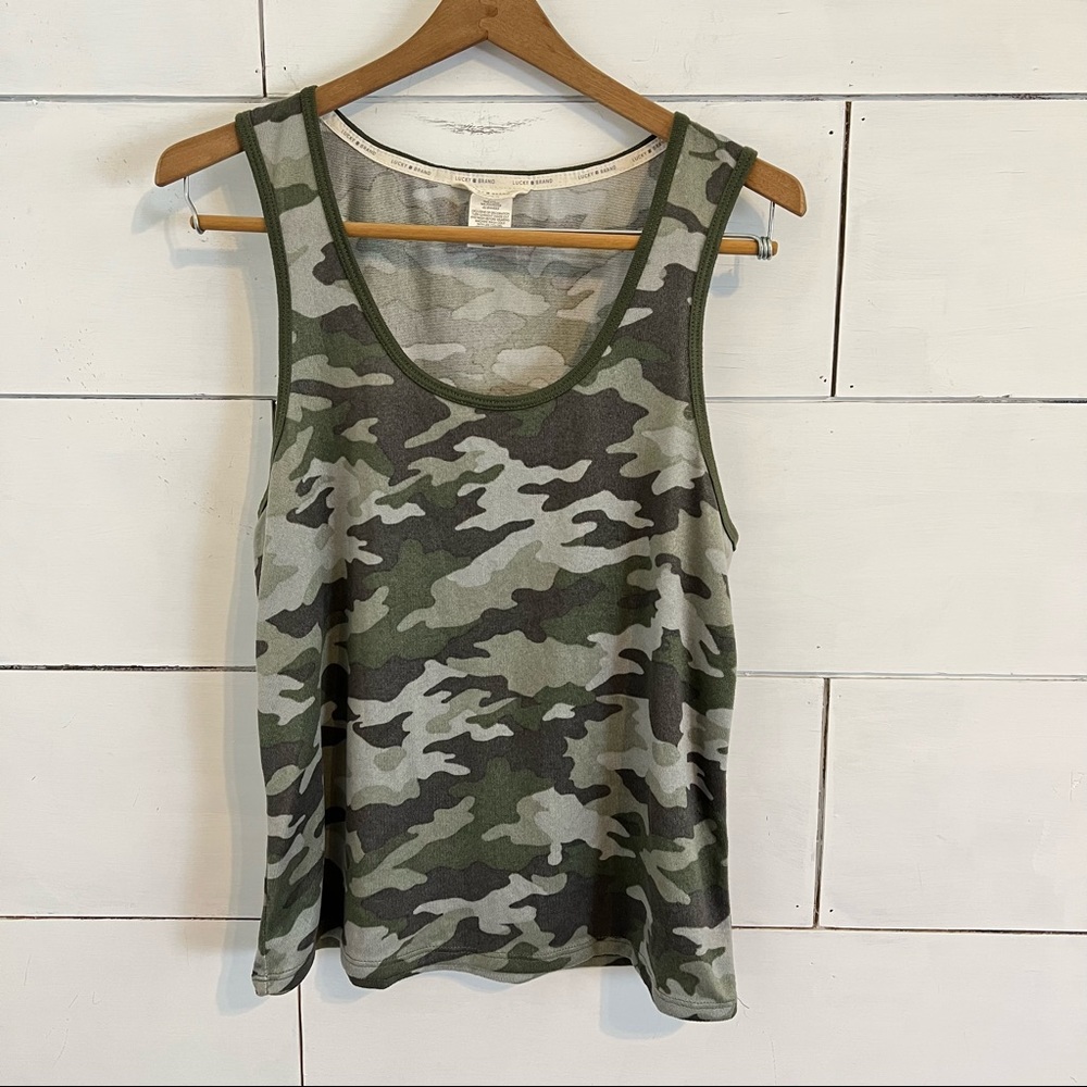 Lucky Brand Camouflage Tank Top